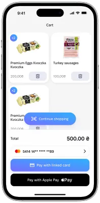 Application cart screen