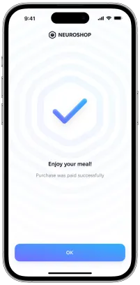 Application success screen