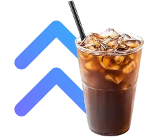 Glass with drink